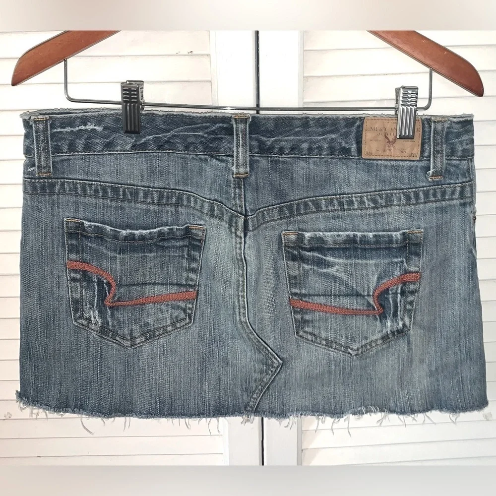 American Eagle Denim Micro Mini Skirt